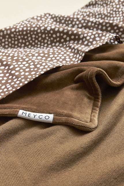 Meyco Wiegdeken Velvet Knit Basic Chocolate