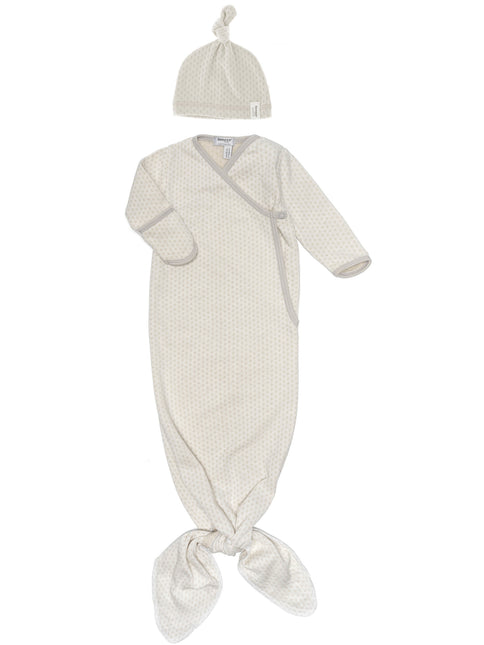 Snoozebaby Sac de couchage Baby Cocon avec chapeau Stone Beige 60cm