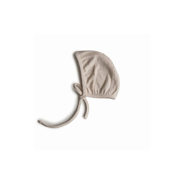 Mushie Babymutsje Bonnet Beige Melange