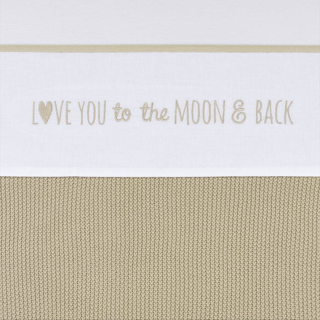 Meyco Wieglaken Love You To The Moon & Back Sand 75X100cm