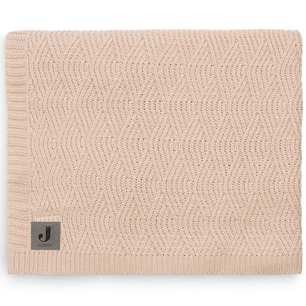 Jollein Ledikantdeken River Knit Pale Pink 100x150cm