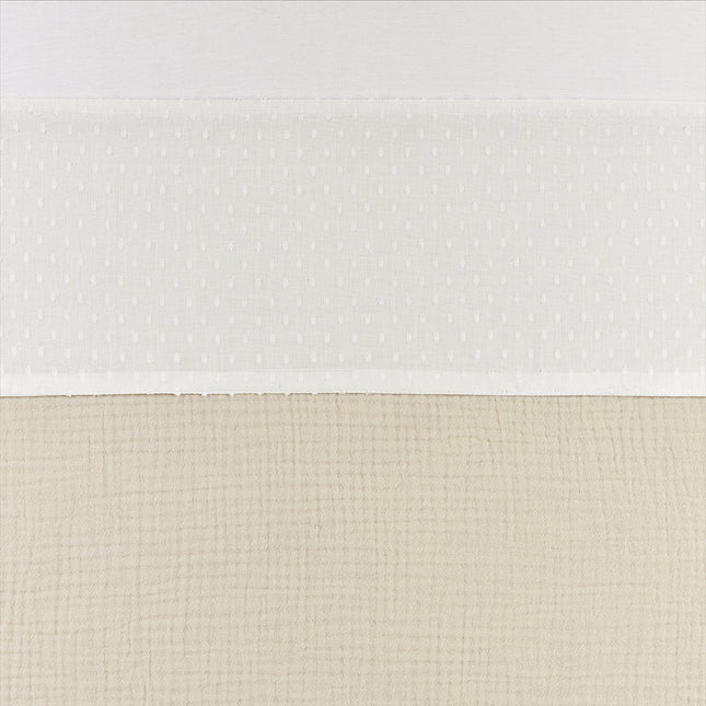 Meyco Ledikantlaken Plume Offwhite 100X150cm