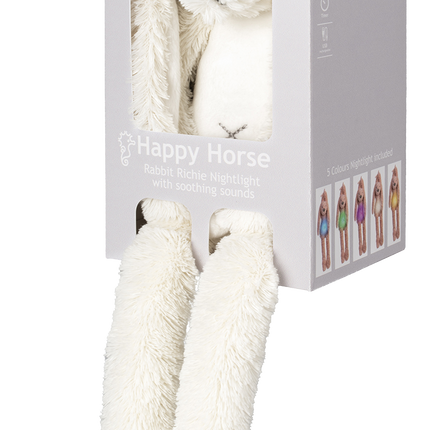 Happy Horse Knuffel Ivory Rabbit Richie met Nachtlampje en Geluid 34cm