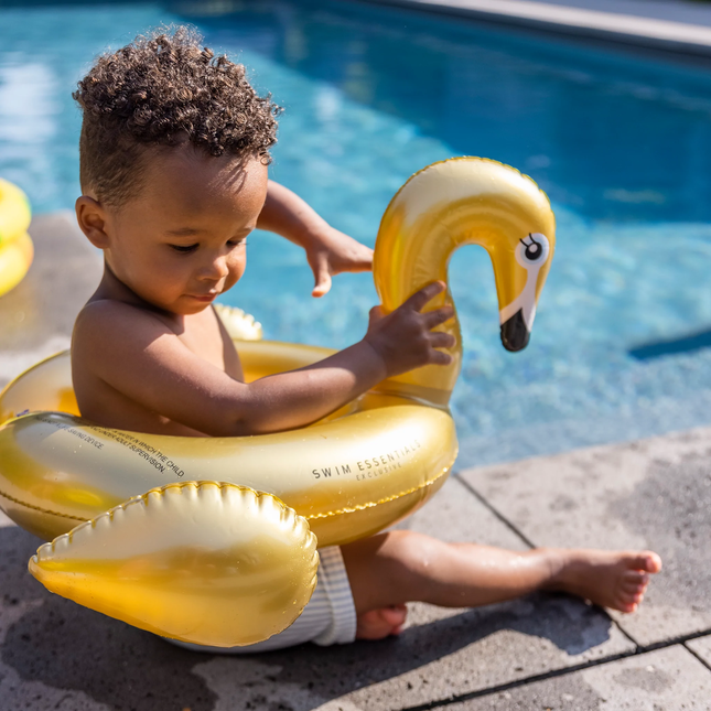 Swim Essentials Bandeau de natation Cygne Enfant Or 43cm