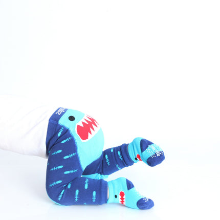 Zoocchini Baby Legging Sherman The Shark Inclusief Sokjes 6/12 Mnd