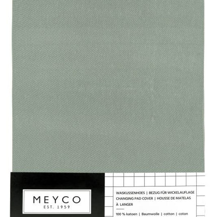 Meyco Aankleedkussenhoes Basic Jersey Stone Green