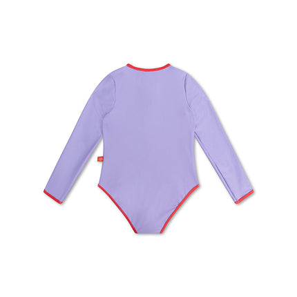 Swim Essentials Badpak Kind Purple Lange Mouwen