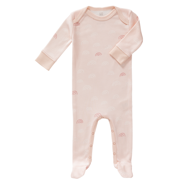 Fresk Baby Pyjama Met Voet Rainbow Chintz Roze