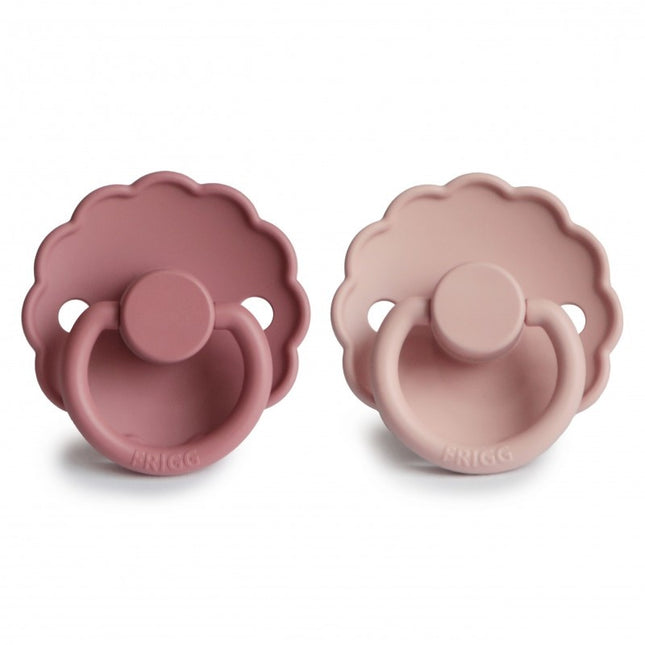 Frigg Speen Maat 2 Daisy Blush/Dusty Rose Silicone 2-Pack