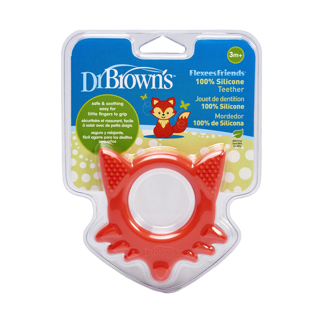 Dr. Brown's Bijtring Flexees vos rood