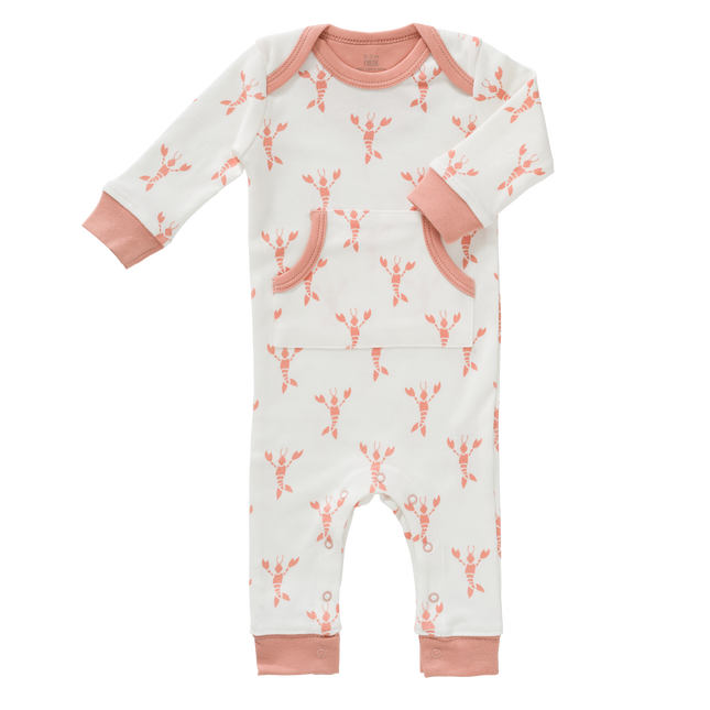 Fresk Baby Pyjama Zonder Voet Lobster Coral Pink