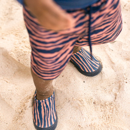 Swim Essentials Waterschoentjes Zebra Lycra Blauw