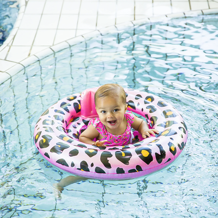 Swim Essentials Zwemband Baby Panterprint Rose Goud 69Cm