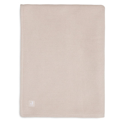 Jollein Wiegdeken Basic Knit Pale Pink/Fleece 75x100cm