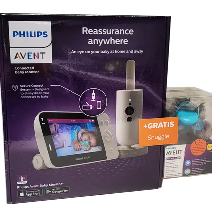 Philips Avent Babyfoon Video Wifi + Gratis Snuggle