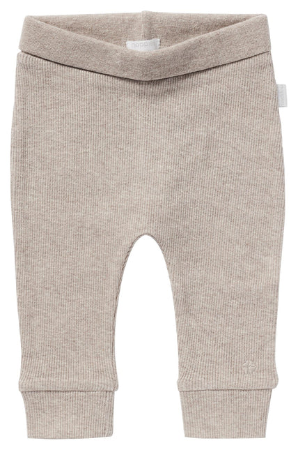 Noppies Baby Broekje Rib Naura Taupe Melange