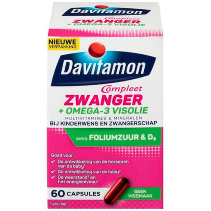 Davitamon Zwangerschapsvitamines Compleet Zwanger + Omega-3 Visolie