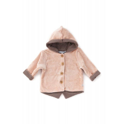 Bamboom Baby Vestje Met Capuchon Velvet Roze