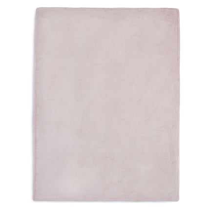 Jollein Wiegdeken Basic Knit Pale Pink/Fleece 75x100cm