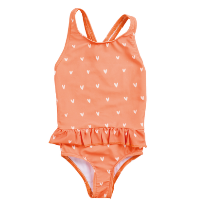 Swim Essentials Badpak Kind Hartjes Oranje