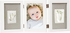 Dooky Geschenkdoosje Baby Print Triple Frame Kit Happy Hands