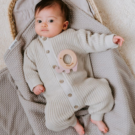 Baby's Only Ledikantdeken Teddy Sky Urban Taupe