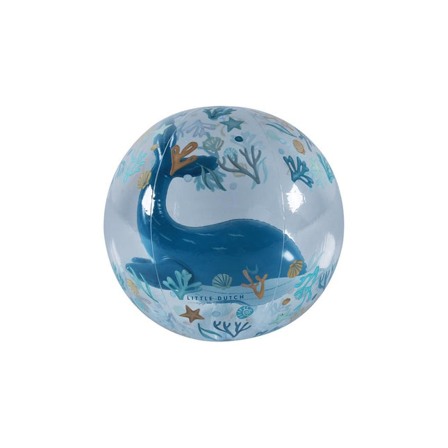 Little Dutch Strandbal 3D Ocean Dreams Blue