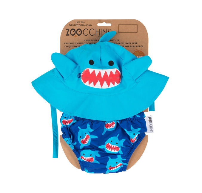 Zoocchini Couche de natation Shark Set