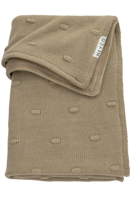 Meyco Wiegdeken Velvet Knots Taupe