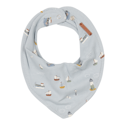 Little Dutch Slabbetje Bandana Sailors Bay Blue