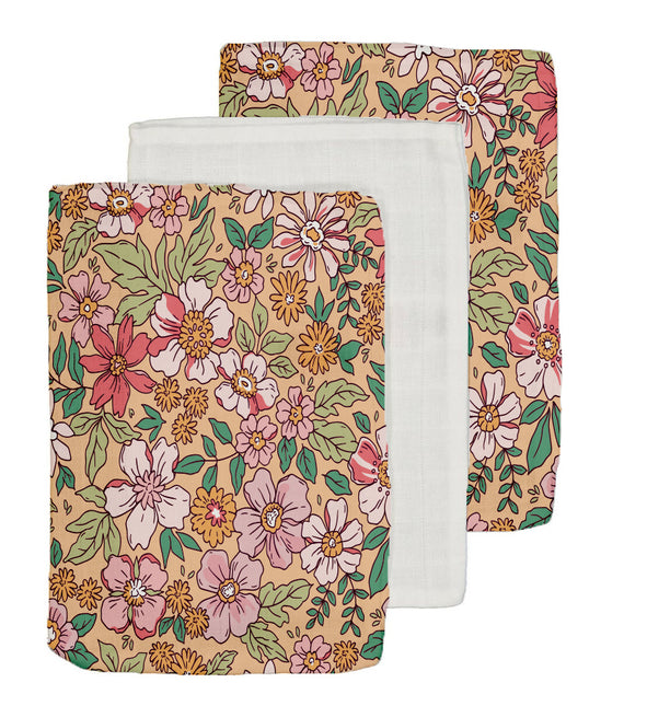 Swim Essentials Washandje Bloemen 20x15cm 3st