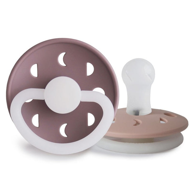 Frigg Speen Maat 1 Moon Night Tw.Mauve/Blush Silicone 2-Pack