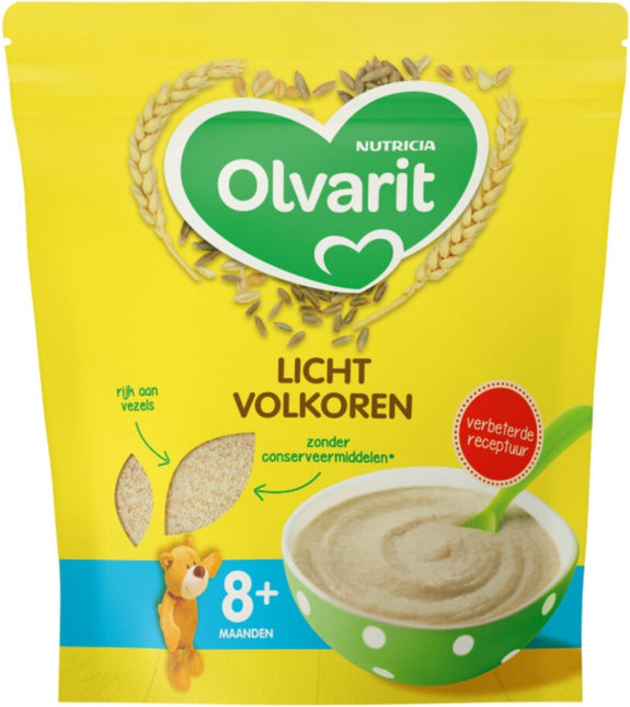 Olvarit Grains Entiers Légers 8+ Mois