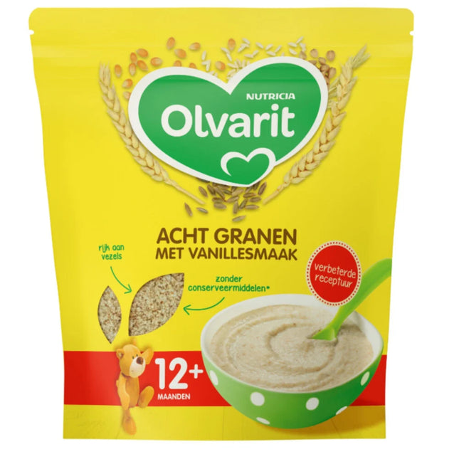 Olvarit Huit Grains au Goût Vanille 12+ Mois