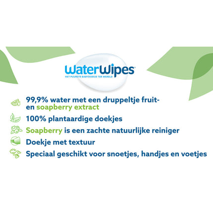 WaterWipes WaterWipes Snoetendoek 9 x 60 pack