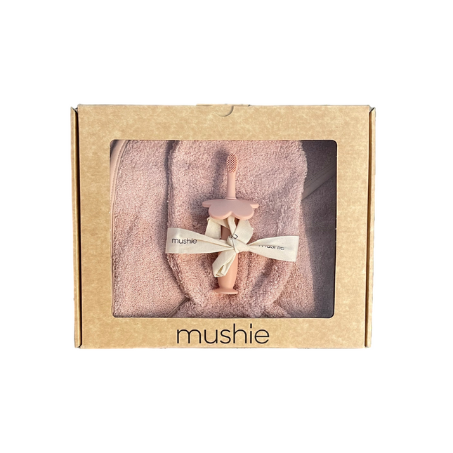Mushie Coffret cadeau Bath Time Blush