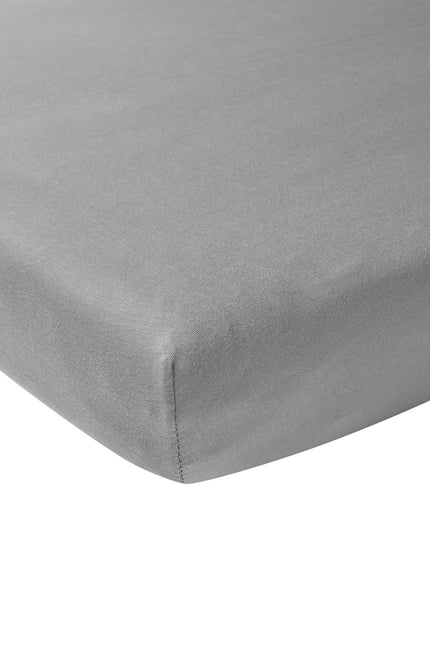 Meyco Hoeslaken Jersey Boxmatras 75X95cm Grijs