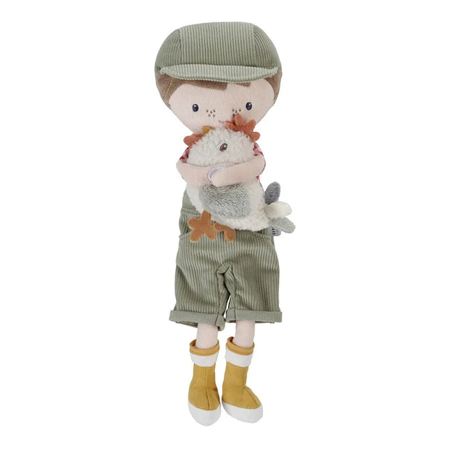 Little Dutch Knuffelpop Boer Jim met Kip 35cm