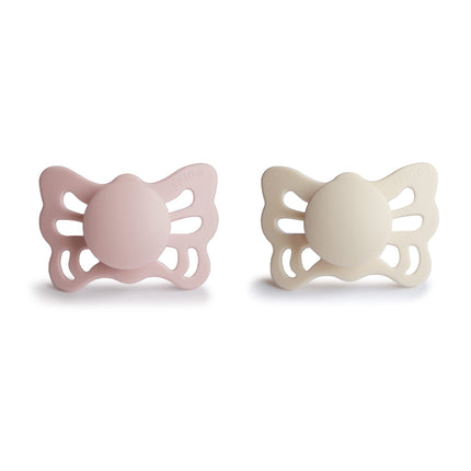 Frigg Speen Maat 1 Butterfly Cream/Blush Silicone 2-Pack