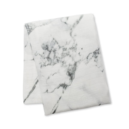 Lulujo Hydrofiele Doek Met Muts En Sticker Marble