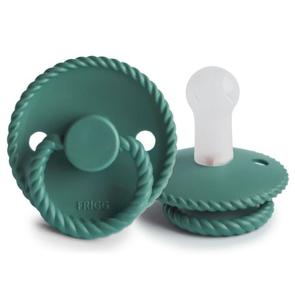 Frigg Speen Maat 2 Rope Vintige Green Silicone