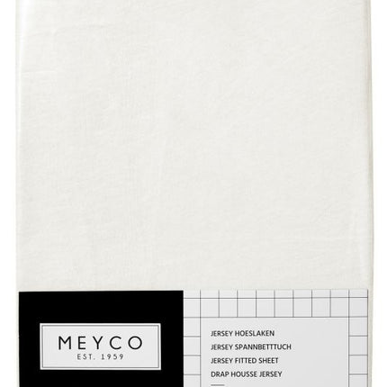 Meyco Hoeslaken Jersey Offwhite 60x120cm