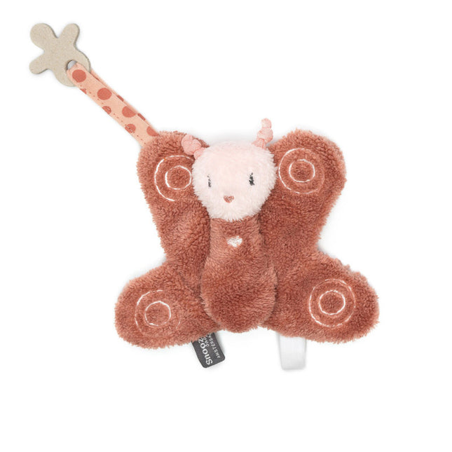 Snoozebaby Knuffeldoekje Bella Butterfly Dusty Rose