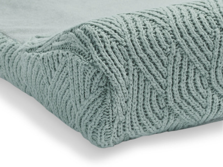 Jollein Aankleedkussenhoes River Knit Ash Green 50x70cm