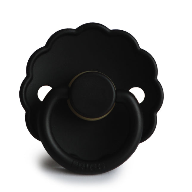 Frigg Speen Maat 2 Daisy Jet Black Silicone