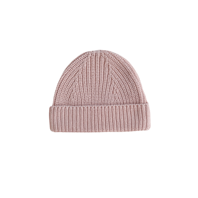 Mushie Babymutsje Chunky Knit Blush