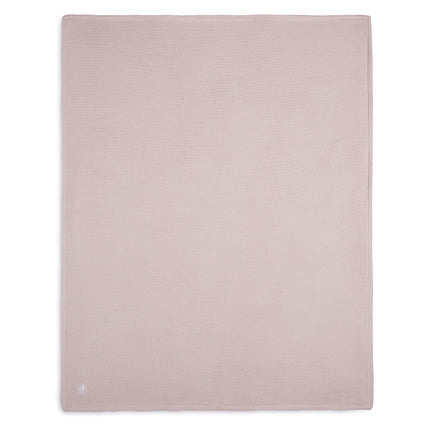 Jollein Wiegdeken Basic Knit Pale Pink/Fleece 75x100cm