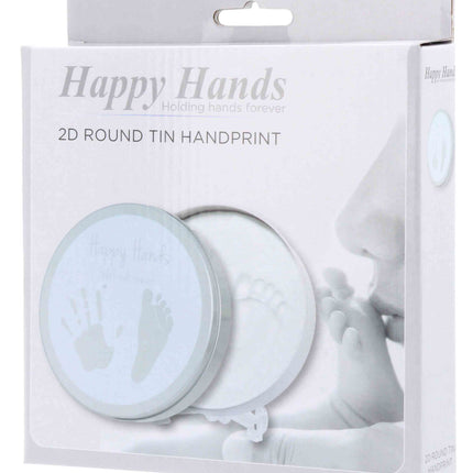 Dooky Afdrukset Happy Hands Rond Klei Blik