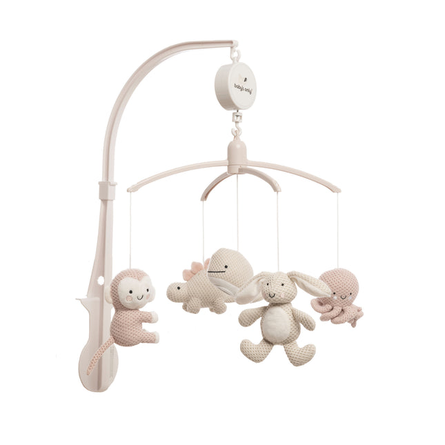 Baby's Only Muziekmobiel Animals Oud Roze/Warm Linen