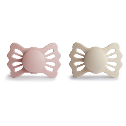 Frigg Tétine Taille 2 Lucky Cream/Blush Silicone 2-Pack